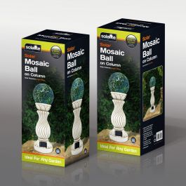 Mosaic Solar Ball On Column
