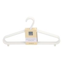 10 Pack Adult Plastic Hangers - White