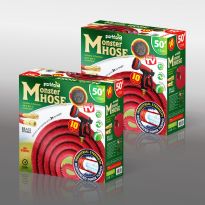 50Ft Expanding Hose W/ Brass Fitting - Red