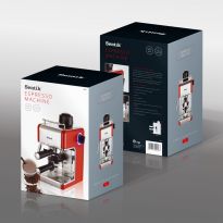 Steam Espresso Maker - Red