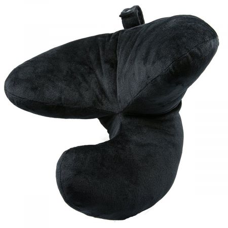 J Shape Travel Pillow Black